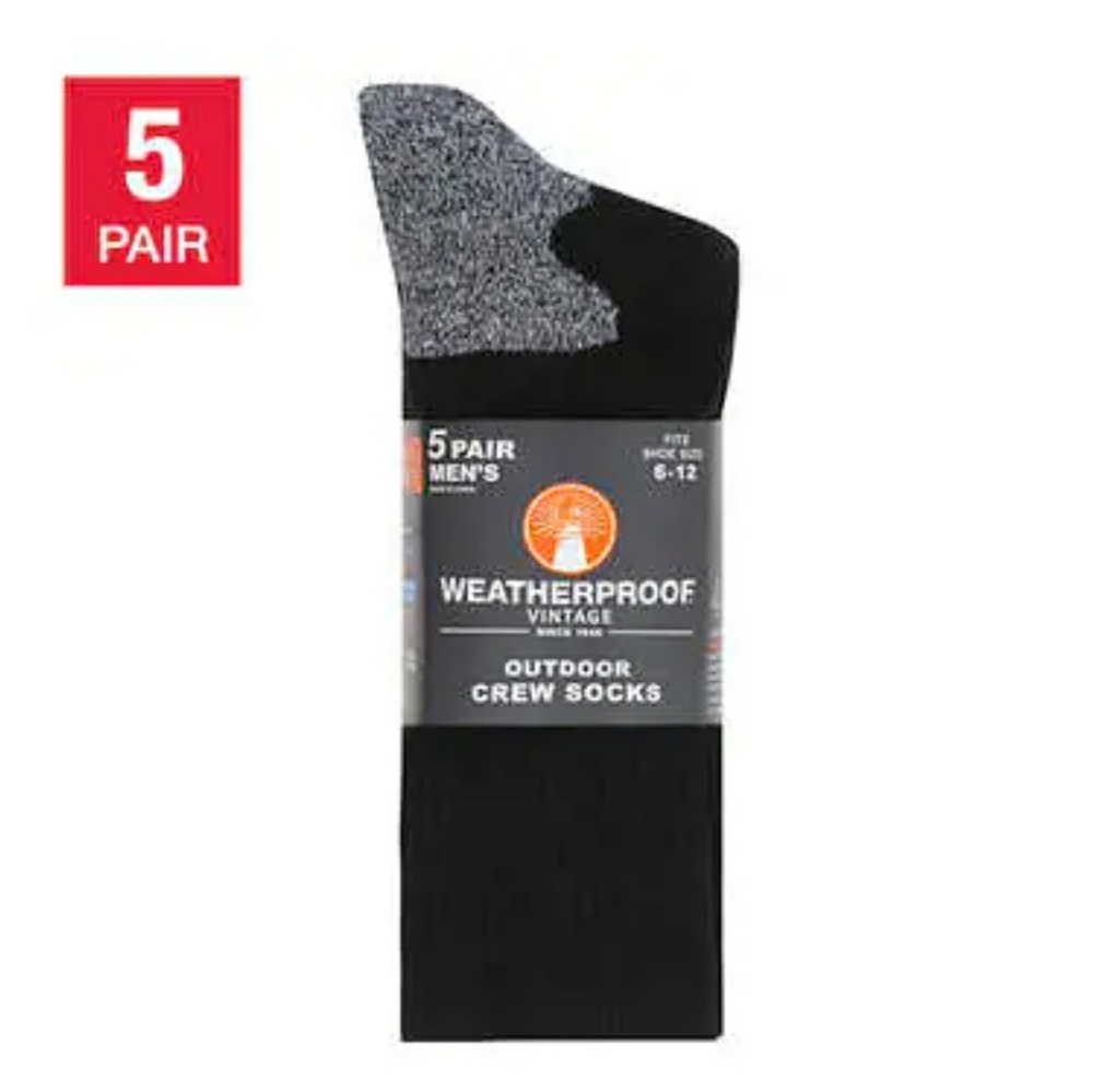 Ew)Weatherproof vintage men's outdoor crew  socks